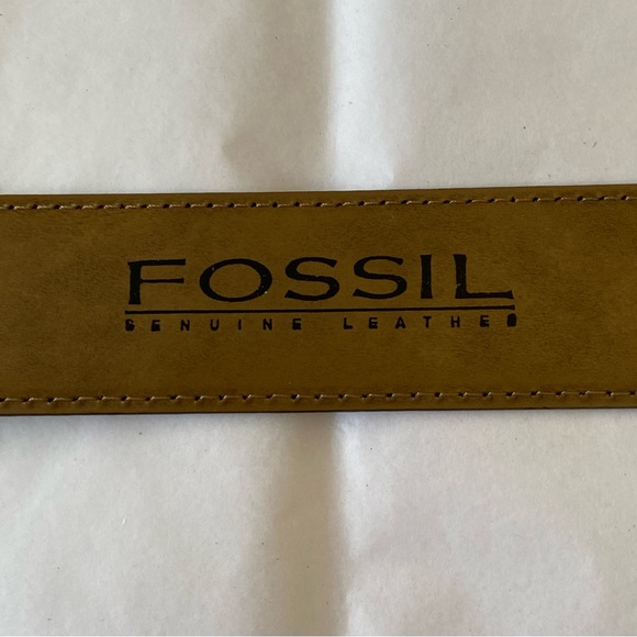 Fossil black leather belt XL - Picture 6 of 8